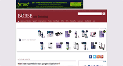 Desktop Screenshot of boerse-am-sonntag.de